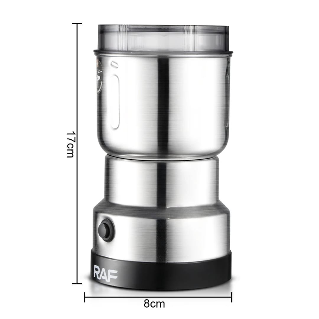 RAF Stainless Steel Electric Coffee Bean Grinder - Image 2