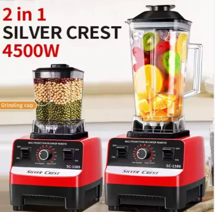 2L + 0.6L Silver Crest Blender